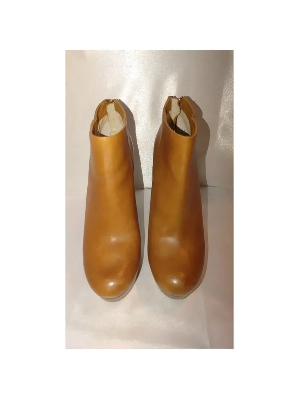 Michael Kors Lesley Leather Platform Ankle Boots Size 10M